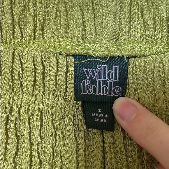 Wild Fable Green Boot Cut Flare Pants - Picture 2 of 5